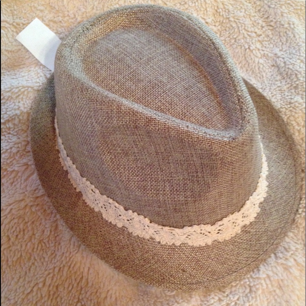 Lace Trimmed Hat